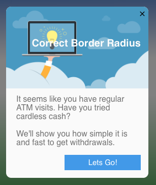 Correct border radius