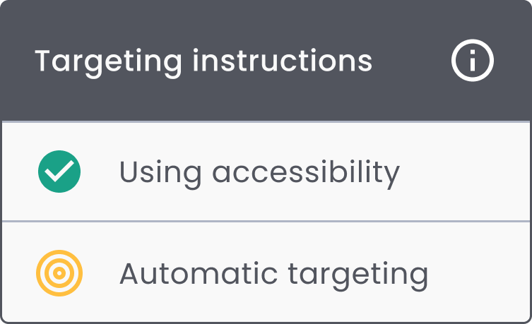 Targeting instructions